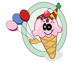 Delicious Cone Ice Cream sticker #10934430