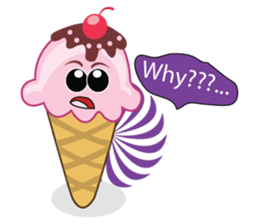 Delicious Cone Ice Cream sticker #10934435