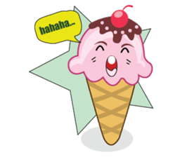 Delicious Cone Ice Cream sticker #10934436