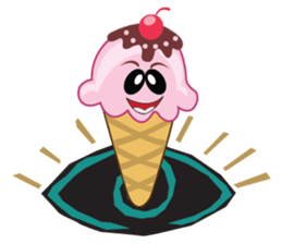 Delicious Cone Ice Cream sticker #10934441