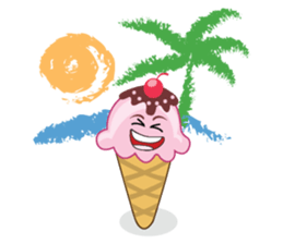 Delicious Cone Ice Cream sticker #10934442