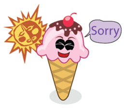 Delicious Cone Ice Cream sticker #10934443