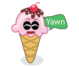 Delicious Cone Ice Cream sticker #10934449