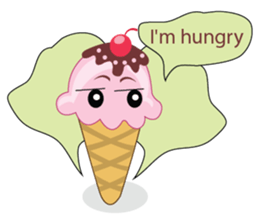 Delicious Cone Ice Cream sticker #10934452