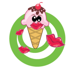 Delicious Cone Ice Cream sticker #10934453