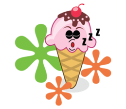 Delicious Cone Ice Cream sticker #10934455