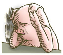 The world of the pig. 2 sticker #10934875