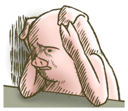 The world of the pig. 2 sticker #10934875