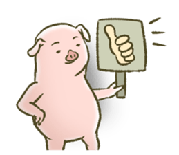 The world of the pig. 2 sticker #10934880