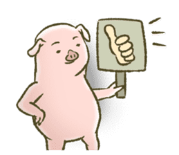 The world of the pig. 2 sticker #10934880