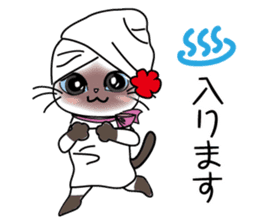 Cute Siamese cat Sticker sticker #10935249