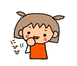 Sticker of ORANGE chan and BROWN kun sticker #10935561