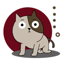 Cat friends. sticker #10935643