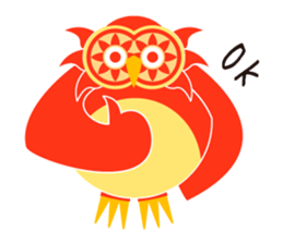 Bunin Bach owl sticker #10936746