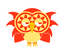 Bunin Bach owl sticker #10936748