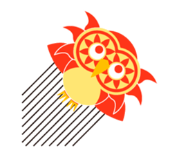 Bunin Bach owl sticker #10936749