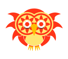 Bunin Bach owl sticker #10936754