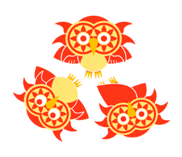 Bunin Bach owl sticker #10936755