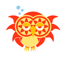 Bunin Bach owl sticker #10936769