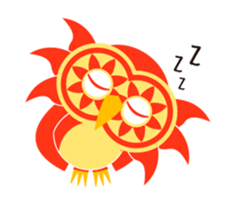 Bunin Bach owl sticker #10936770