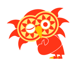 Bunin Bach owl sticker #10936771