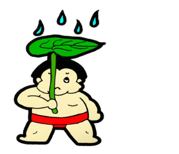 Daily life of sumo wrestlers. 3 sticker #10936781