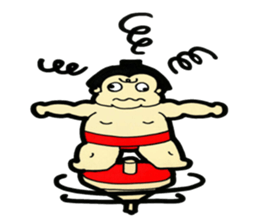 Daily life of sumo wrestlers. 3 sticker #10936782