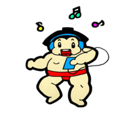 Daily life of sumo wrestlers. 3 sticker #10936783