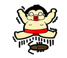 Daily life of sumo wrestlers. 3 sticker #10936784