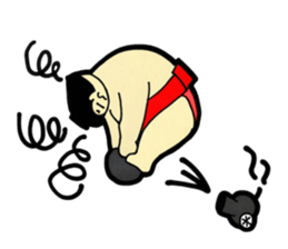 Daily life of sumo wrestlers. 3 sticker #10936786