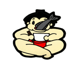 Daily life of sumo wrestlers. 3 sticker #10936787