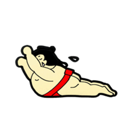 Daily life of sumo wrestlers. 3 sticker #10936788