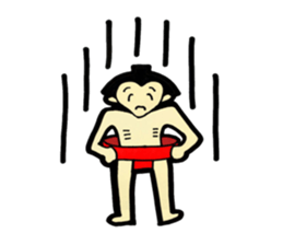 Daily life of sumo wrestlers. 3 sticker #10936789