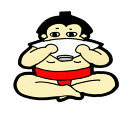 Daily life of sumo wrestlers. 3 sticker #10936790
