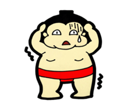 Daily life of sumo wrestlers. 3 sticker #10936792