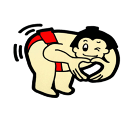 Daily life of sumo wrestlers. 3 sticker #10936795