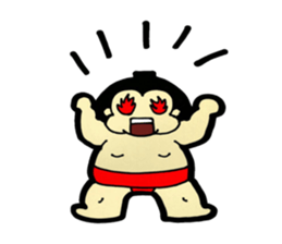 Daily life of sumo wrestlers. 3 sticker #10936798