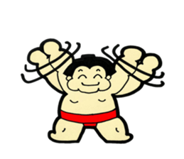 Daily life of sumo wrestlers. 3 sticker #10936799