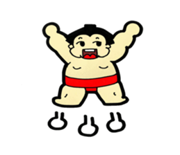Daily life of sumo wrestlers. 3 sticker #10936800