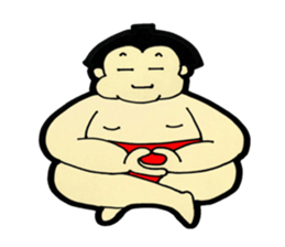 Daily life of sumo wrestlers. 3 sticker #10936801