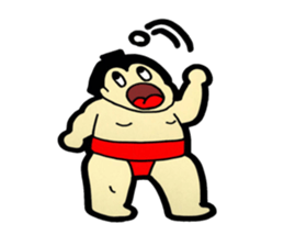 Daily life of sumo wrestlers. 3 sticker #10936802
