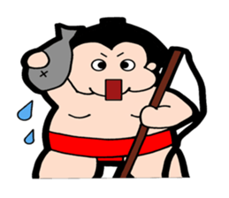 Daily life of sumo wrestlers. 3 sticker #10936805