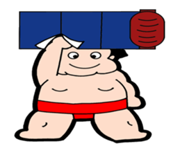 Daily life of sumo wrestlers. 3 sticker #10936809