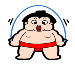 Daily life of sumo wrestlers. 3 sticker #10936810