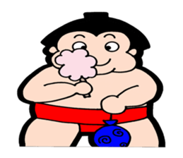 Daily life of sumo wrestlers. 3 sticker #10936811