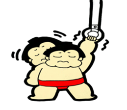 Daily life of sumo wrestlers. First shot sticker #10936944
