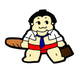 Daily life of sumo wrestlers. First shot sticker #10936947