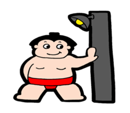 Daily life of sumo wrestlers. First shot sticker #10936964