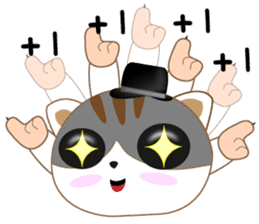 hat cat's ordinary life sticker #10937371