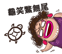 Q-hair Aunt sticker #10938946